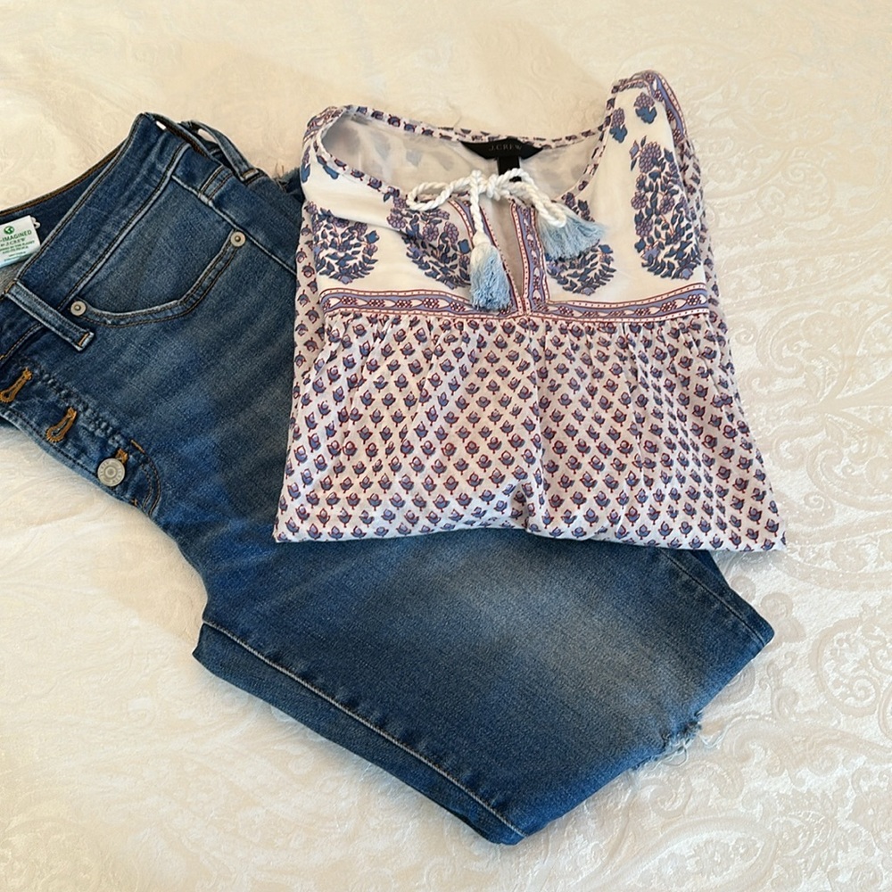 J Crew blouse size 6 , 100%coton